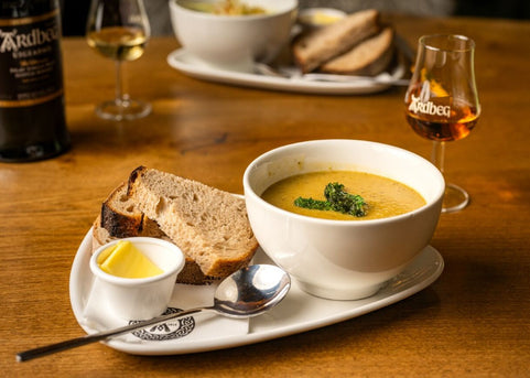 Ardbeg Cafe for breakfast and lunch on Islay.